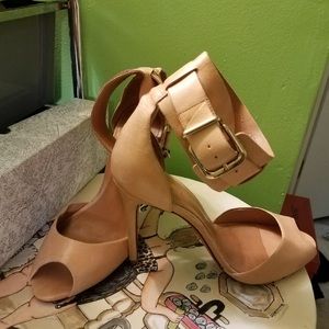 Nude heels size 10